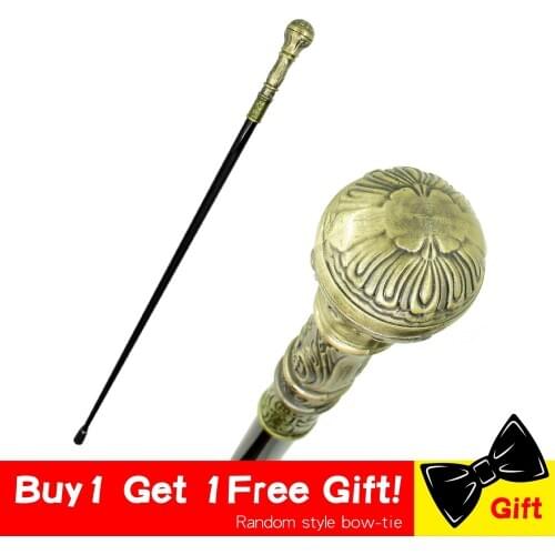 Fashion Walking Cane Stick Elegent Men Ball Handle Hands Canes Vintage Metal Crutch Gentle Man Canes Hand Crutch Sticks Men 91cm