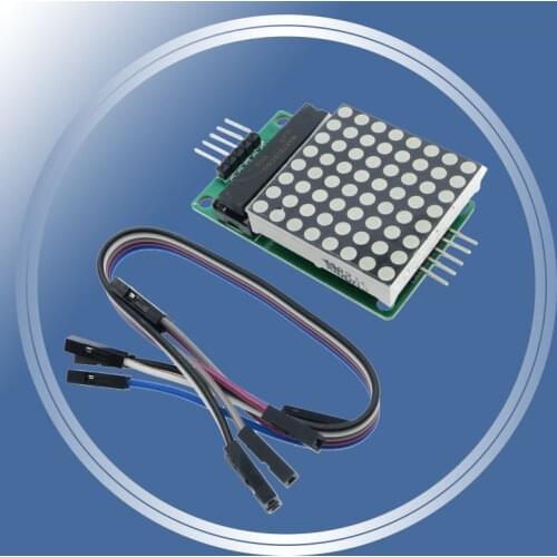 MAX7219 Dot Led Matrix Module 8*8 MCU LED Display Control Module For Arduino 5V Interface Module 8x8 Output Input Common Cathode