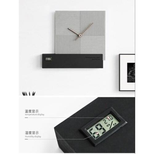 Nordic Clock Wall Clock Living Room Home Fashion Personality Creative Light Luxury Wall Hanging Modern Minimalist Style Mute Hom