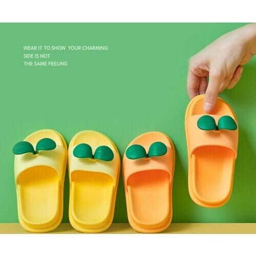 Childrens Slippers Cartoon Cute Girls and Boys Parent-Child Antiskid Indoor Home Bathroom Shower Wear-Resistant Anti-Skid