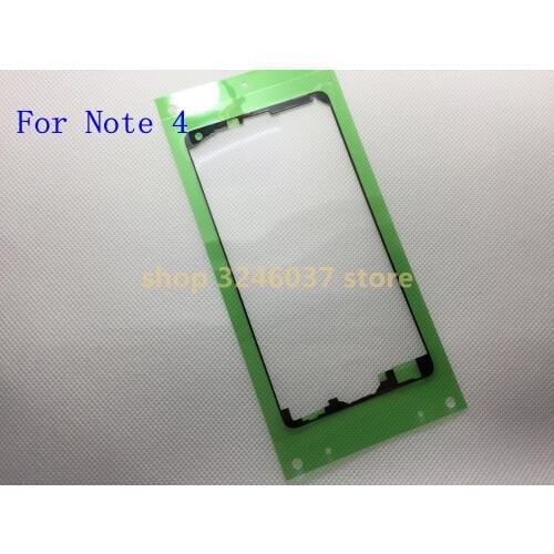 50pcs/lot new For Samsung Galaxy Note4 N910F N910G N910 N9100 N910P front Bezel Frame Plate Adhesive Sticker