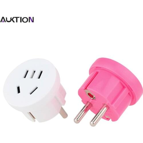New AUKTION US AU To EU Plug 10A Universal Euro(Europe) Travel Wall Power Plug Charger Outlet Adapter Converter Round Pin Socket