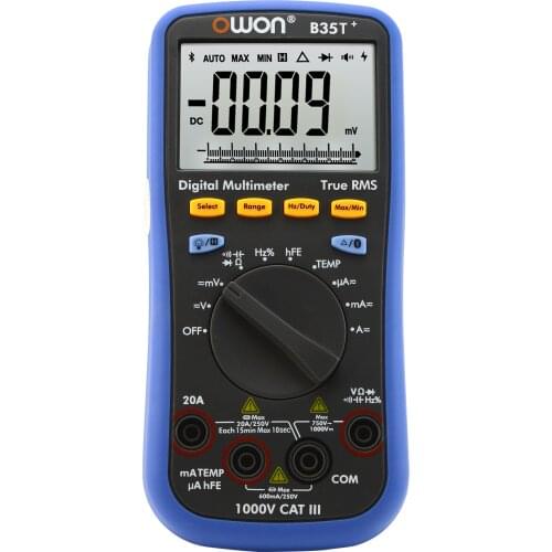 Original OWON B35T+ True RMS Bluetooth Digital Multimeter 3 in1 Datalogger+Multimeter+Temperature Meter Multi-Connection Tester