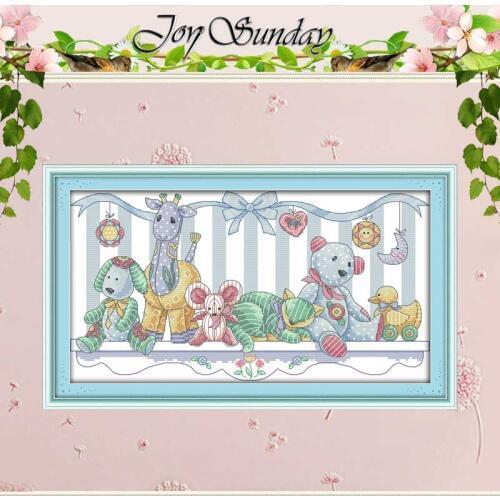 Plush Toys Patterns Counted Cross Stitch 11CT 14CT Cross Stitch Set Wholesale DIY Cross-stitch Kit Embroidery Needlework