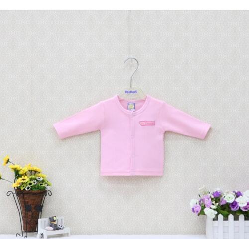 Little Q Button Boys and Girls 100% Cotton Shirts for about 0-9 months Baby Long-sleeved Blouse Toddler undershirts