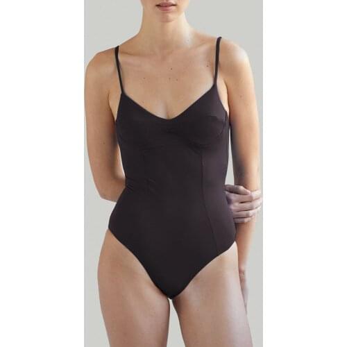 Sexy solid one-piece bikini, comfortable and simple swimsuit of large sizes