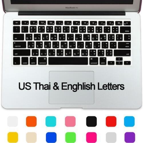 Silicone Waterproof Thai Alphabet US Enter Thailand Keyboard Protector Cover Suitable For MacBook Air 13 Pro 13 15 17 Retina