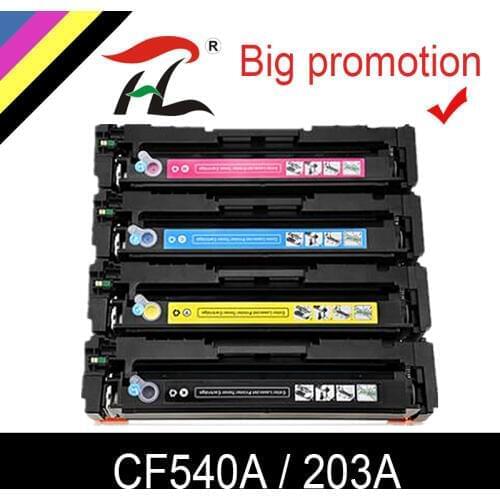 HTL compatible 203a Toner Cartridge for HP CF540a CF541a CF542a CF543a M254dw 254nw MFP M281cdw 280nw