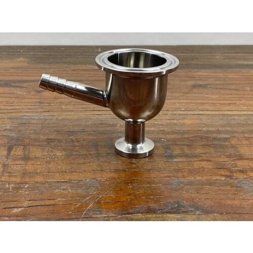 2" x 1" Tri-clamp Reducer and Exhaust pipe. Sanitary Steel 304