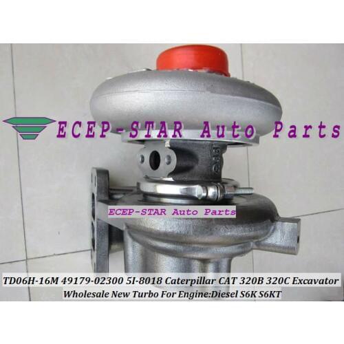 Free Ship TD06 TD06H-16M 49179-02300 49179-02260 5I-8018 Turbo For Caterpillar CAT 320B 320C 320D 323D 320L Excavator S6K S6KT