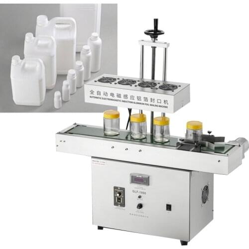 Vertical Automatic Electromagnetic Induction Aluminum Foil Sealing Machine For Plastic Bottle Aluminum Foil Sealing Machine