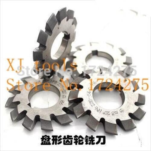 High quality HSS gear Milling cutter modulus DP12 1-8# 8pieces of a set of The pressure Angle of 14.5 degrees free shipping