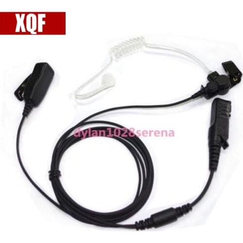 XQF Air Tube Earpiece Earphone Headset PTT for Motorola XIR P6620 XIR P6600 E8600 MotoTRBO
