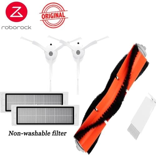 Original Roborock S50 Accessories Main Brush Filter Side Brushes for Xiaomi Mijia1/1S S6 S6pure E4 S5max S4 Vacuum Cleaner Parts