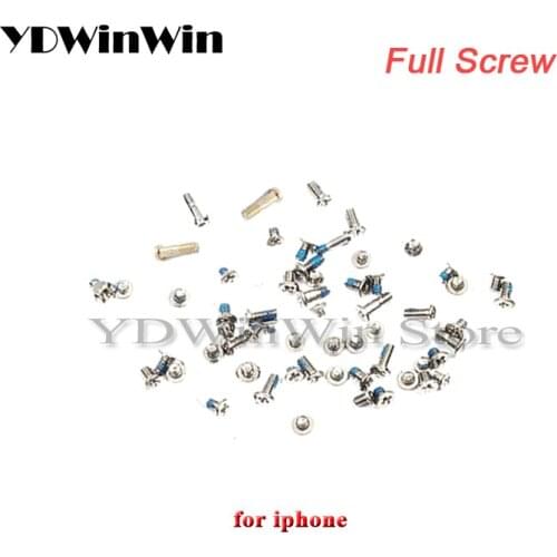 1set Full Screw Set for iPhone X XR XS Max 5 5S 5C 6 6S 7 8 Plus Complete Kit with 2 Bottom Screws Repair Bolts Parts