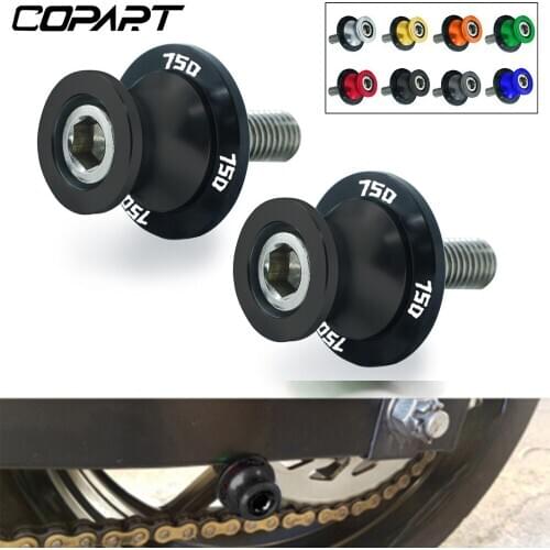 Motorcycle Accessories Swingarm Spools Slider CNC Rear Swing Arm Cover Stand Screws Paddock For Kawasaki Z750 Z 750 2007-2020