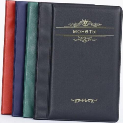 120 Grid Coin Holder 4 Colors Coin Album Portable Album Coin Penny Money Storage Book Case Folder Holder Collection Collecting