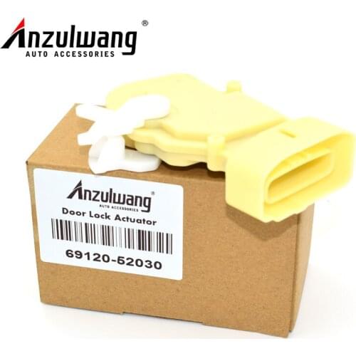 ANZULWANG 69120-52030 6912052030 New Brand Front Left Door Lock Actuator 6 Pins For Toyota Echo Yaris