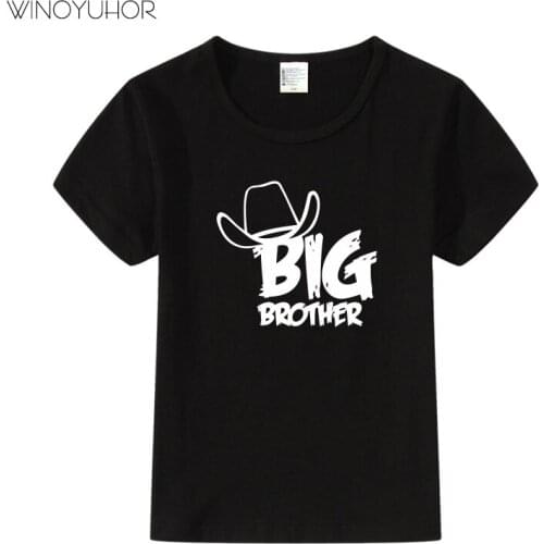 Big Brother T Shirt Children Summer Short Sleeve Tees Clothes Kids Baby Boys Letter Printed Fashion Brothers T-shirt Tops