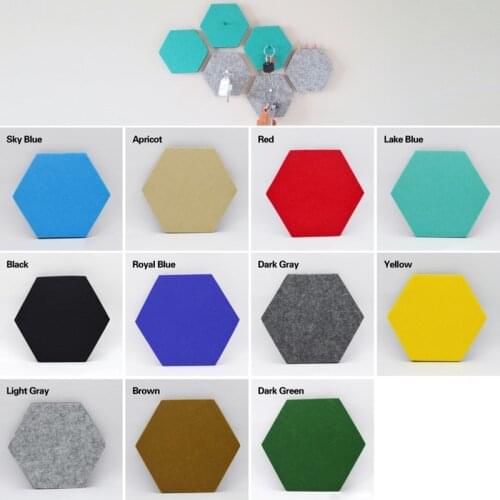 Colorful Creative Felt Hexagon Decorative Wall Stickers For Home Living Room Mural Message Board Ornament Accessaries Supplies