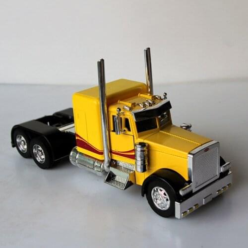New Diecast 1/32 Truck Trailer Head Heavy Classic Metal Alloy Vehicle Model Die-cast Toy Decorations Collection Display Souvenir