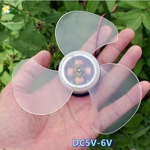 Mini brushless 6-inch fan movement DC5V-6V brushless motor with drive and fan blade