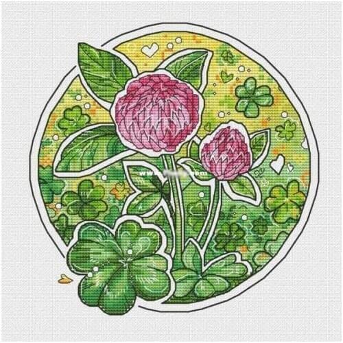 Homefun Cross Stitch Kit Package Flowers Needlework Counted Cross-Stitching Kits New Style Counted Cross stich Painting