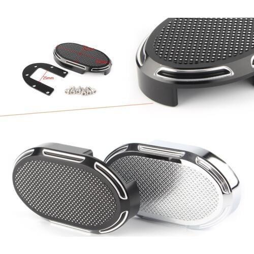Motorcycle Brake Pedal Pad Cover Footreats For Harley Davidson Sportster XL883 XL1200 Dyna Wide Glide V-Rod etc CNC Aluminum