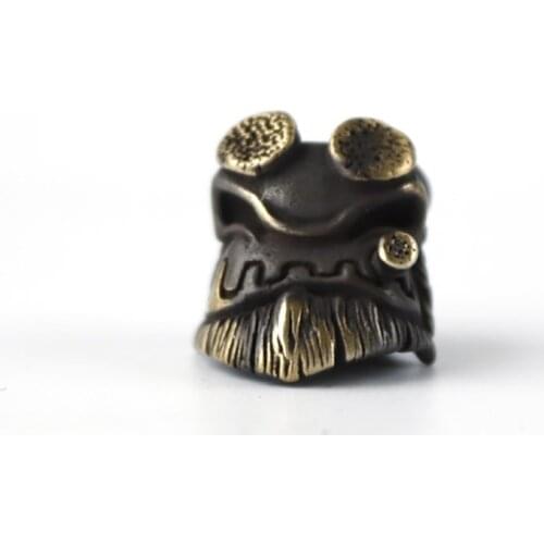 Old Hell Baron Knife Beads Pendant EDC Brass DIY Umbrella Cord Pendant Umbrella Cord Car Key Pendant Accessories