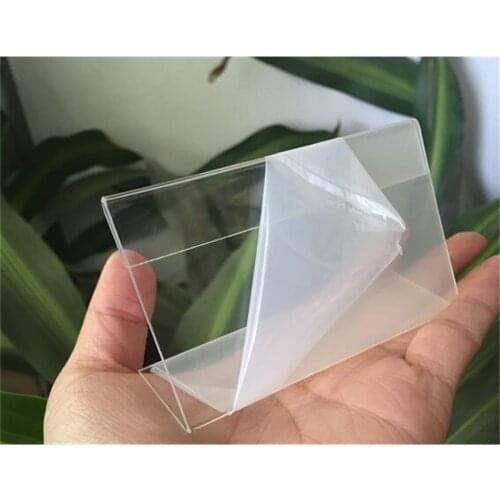 Transparent 100*70mm L Shape PMMA Acrylic Plastic Table Sign Price Tag Label Display Paper Promotion Card Holder Stand