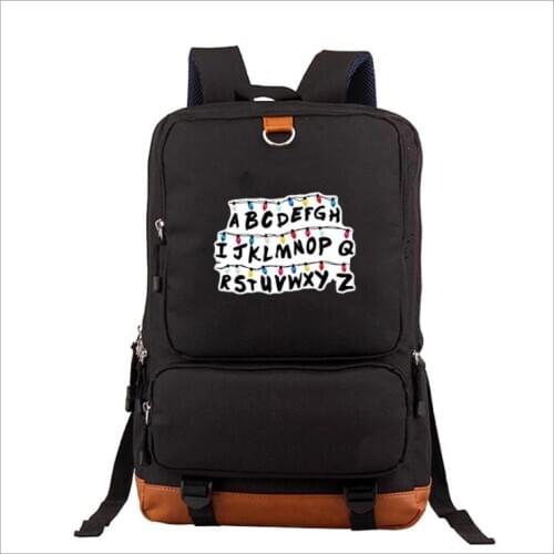 Stranger Things Backpack Collage Bag Canvas Backpacks For Girls Boys Plecak Casual Bags Unisex Mochilas Bagpack