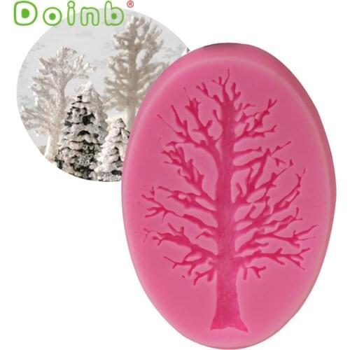Tree Cake Border Silicone Mold Cupcake Fondant Cake Decorating Tool Chocolate Gumpaste Moulds