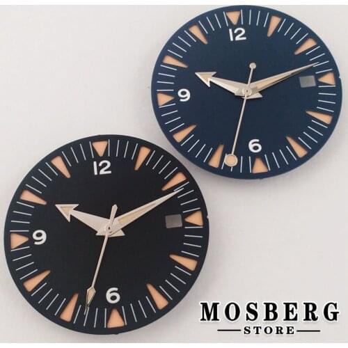 31mm Luminous Sterile Watch Dial Watch Hands With Date Window For NH35 NH36 ETA2824 2836 Miyota8215 8205 DG2813 3804 Movement