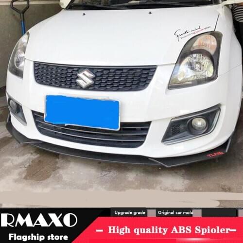 For Suzuki Swift Universal Body kit spoiler 2005-2013 For Suzuki Swift ABS Rear lip spoiler front Bumper Diffuser Protector