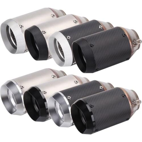 Inlet 51mm Motorcycle Exhaust Pipe Muffler Motorbike Escape Moto Universal for S1000R S1000RR S1000XR ZX10R ZX6R R1 R6 MT10 Etc