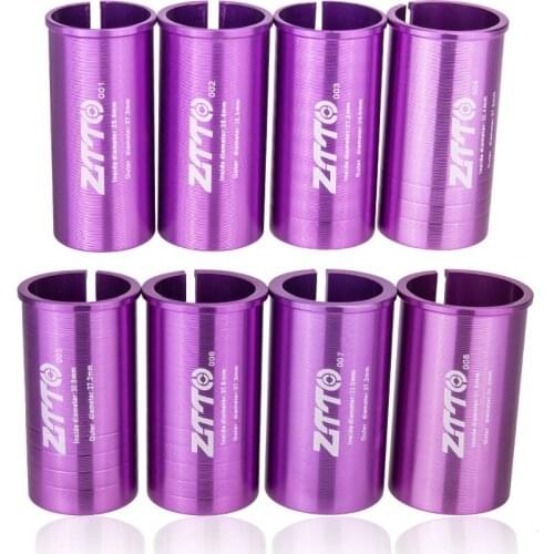 ZTTO 1Pcs MTB Bicycle Bike Seat Post Shim Tube Sleeve Reducer Seatpost Convert Adapter Bike Reducing Ring CNC Aluminum Alloy