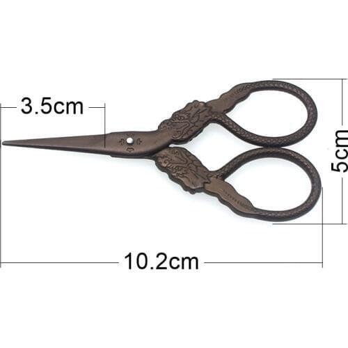 10.2*5cm Retro Sewing Scissors Tailor Dragon Stainless Steel For Fabric Craft Household Tijeras De Costura TS8708
