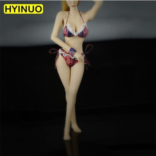 3 Models 1/6 Scale Female Sexy Bikini for Slim Women Erotic Underwear Clothes Clothing Suit Set Model for 12''Action Figure Body