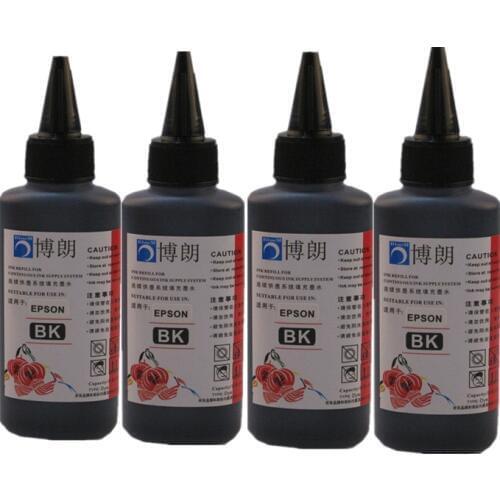 400ml BLACK Universal Refill Ink kit for Epson Printer ink all model Dye ink BK CISS ink Cartridge Ink tank each bottle 100ml