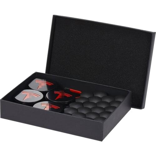 For Tesla Model 3/ S/ X car styling Wheel Center Caps Hub Cover Screw Logo Kit Decorative Tires Cap Modification Accessories