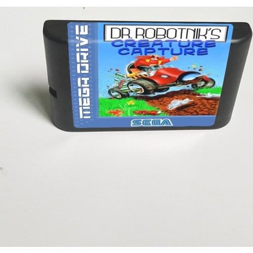Doctor Robotniks Creature Capture - 16 Bit MD Game Card for Sega Megadrive Genesis Video Game Console Cartridge