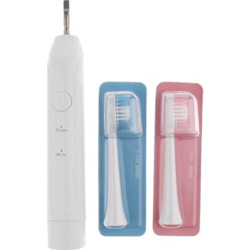 Adult Electric Toothbrush Waterproof IPX7 Automatic Tooth Brush with 2 Replacement Heads Set Rechargeable