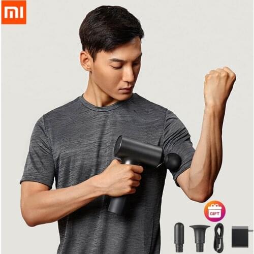 Xiaomi Electric Massage Fascia Gun Mijia Deep Muscle Relaxation Fitness Slimming Shaping Pain Relief Massager Type C Charging
