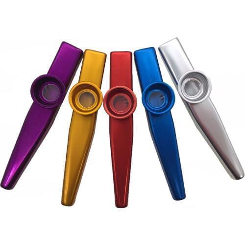 Metal Kazoo Lightweight Portable For Beginner Music Lovers Flute Instrument Aluminum Alloy Woodwind Instrument Simple Design
