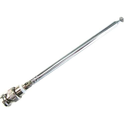 FM Radio Antenna BNC Connector Telescopic Aerial 0.7m Stainless Steel