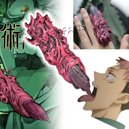 HOT Anime Jujutsu Kaisen Cosplay Prop Yuji Itadori Cursed Finger Demon Halloween Party Realistic Horror Decoration