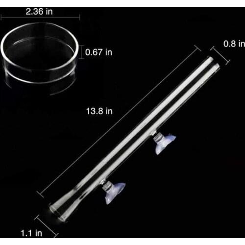 25/35/45cm Shrimp Feeding Tube And Dishs Fish Tank Feeding Ring Fish and Shrimp Feeding Basin for Fish Tank Glass LBShipping