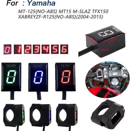 Motorcycle Mount 6 Speed Gear LED Display Indicator for Yamaha MT-125 MT15 TFX150 YZF-R125