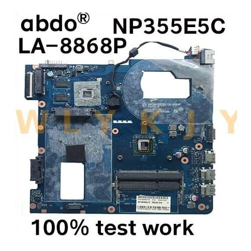 For Samsung NP355 NP355E5C Laptop Motherboard BA59-03420A BA59-03422A BA59-03420A VBLE4 VBLE5 LA-8868P tested 100% work