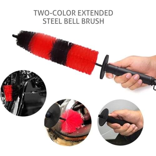 Multifunction Car Wheel Wash Brush 45cm Car Truck Motor Engine Grille Wheel Wash Brush Tire Rim Cleaning Tool Car Accessories
